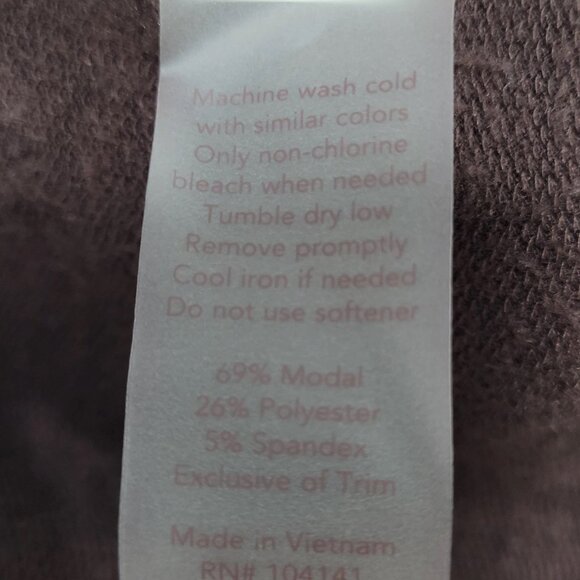 CALIA Brown Drawstring Soft Long Sleeve Jogger Sweatpants Jumpsuit Jumper Large - Picture 4 of 12